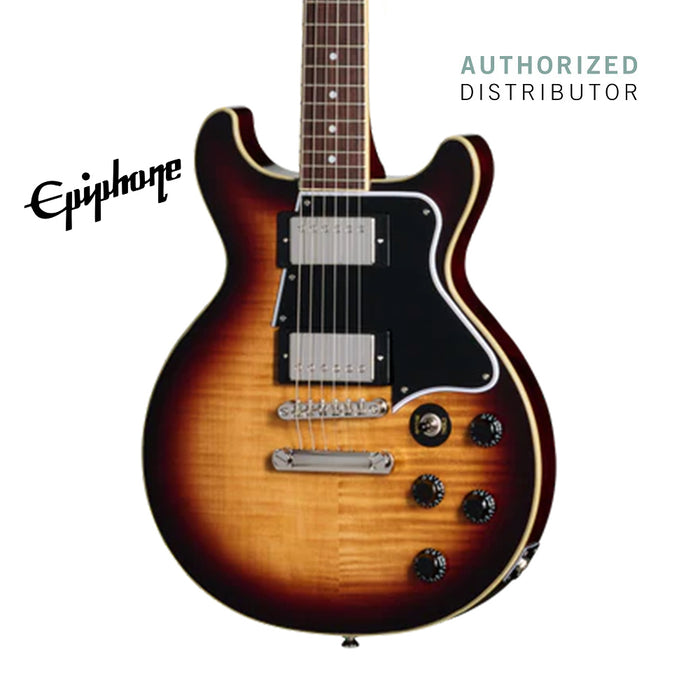Epiphone Les Paul Special Double Cut Figured Electric Guitar - Bourbon Burst