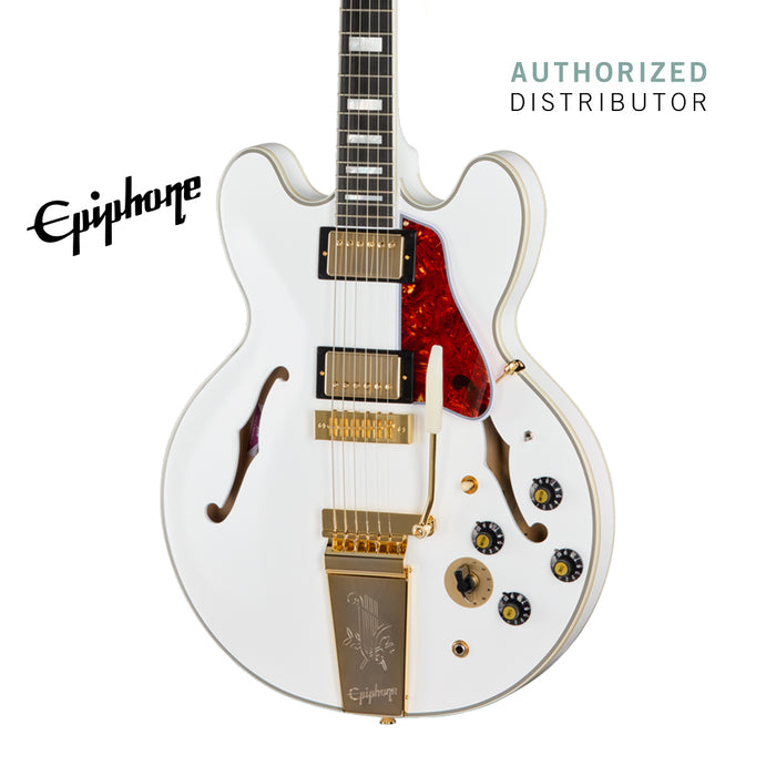 Epiphone Inspired by Gibson Custom Alex Lifeson 1976 ES-355 Reissue Electric Guitar - Alpine White