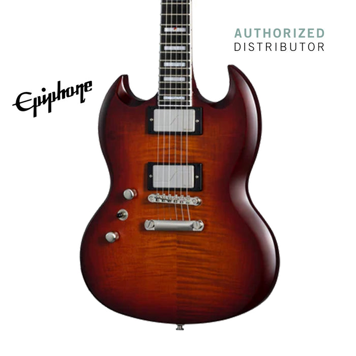 Epiphone SG Prophecy Left-handed Electric Guitar with Premium Gig Bag - Aged Bengal Tiger