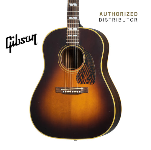 GIBSON 1942 BANNER SOUTHERN JUMBO MURPHY LAB LIGHT AGED ACOUSTIC GUITAR - VINTAGE SUNBURST - Music Bliss Malaysia