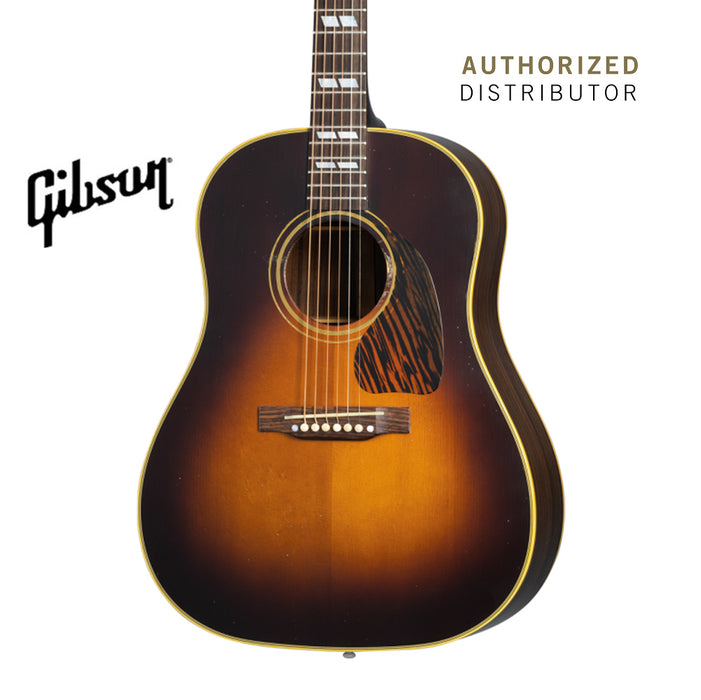 GIBSON 1942 BANNER SOUTHERN JUMBO MURPHY LAB LIGHT AGED ACOUSTIC GUITAR - VINTAGE SUNBURST - Music Bliss Malaysia