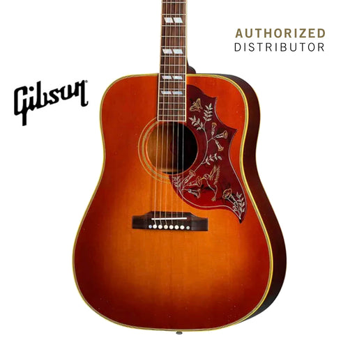 GIBSON 1960 HUMMINGBIRD MURPHY LAB LIGHT AGED ACOUSTIC GUITAR - CHERRY SUNBURST - Music Bliss Malaysia