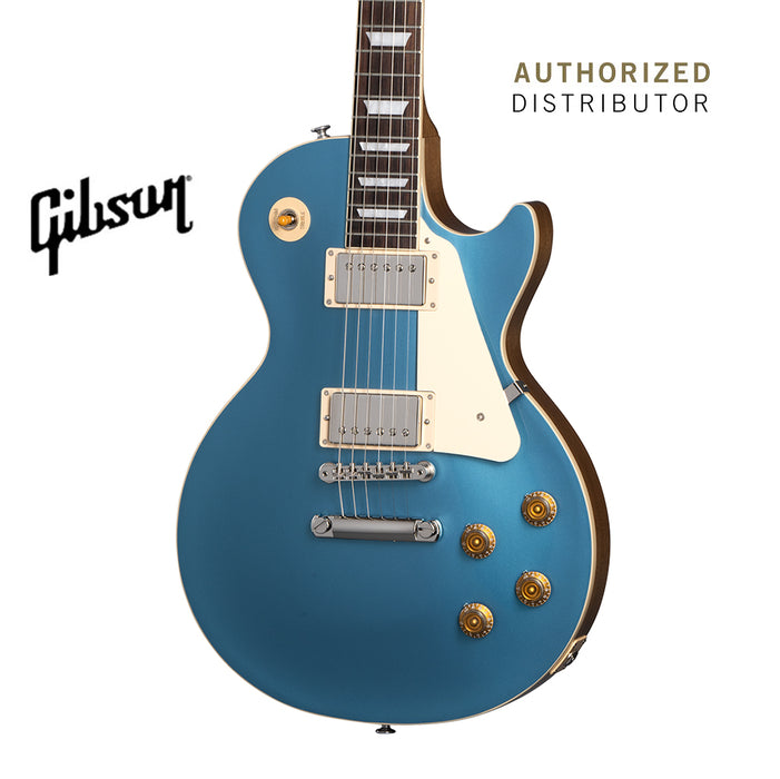 GIBSON LES PAUL STANDARD 50S PLAIN TOP ELECTRIC GUITAR - PELHAM BLUE - Music Bliss Malaysia