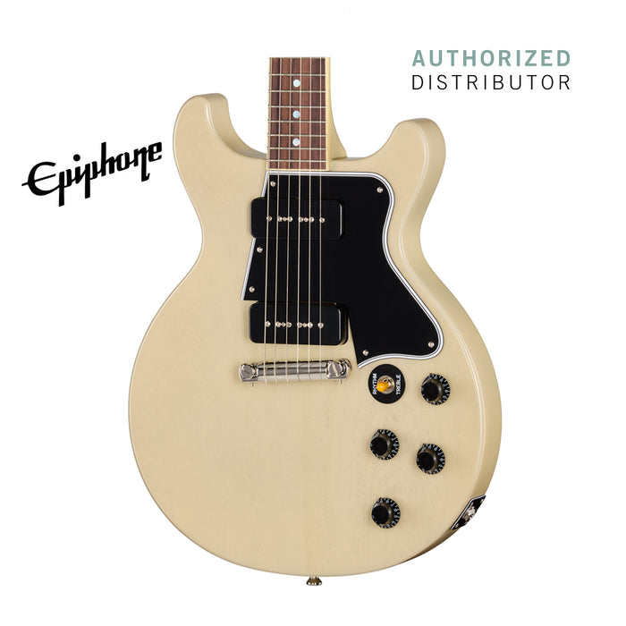 Epiphone Inspired by Gibson Custom 1960 Les Paul Special Double Cut Reissue Electric Guitar - TV White