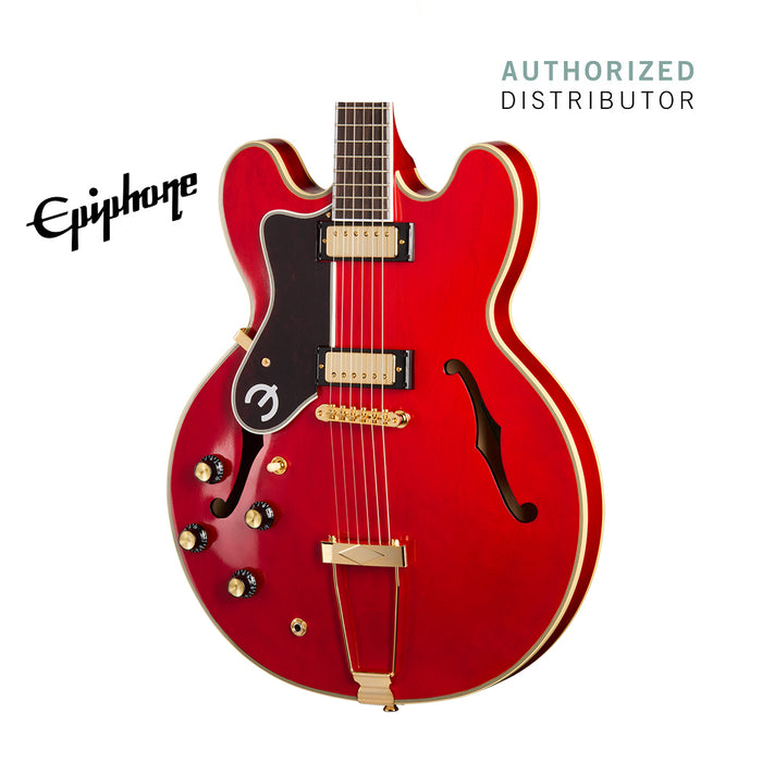 Epiphone Masterbilt Gem Archer Sheraton Left-handed Electric Guitar - Cherry Red