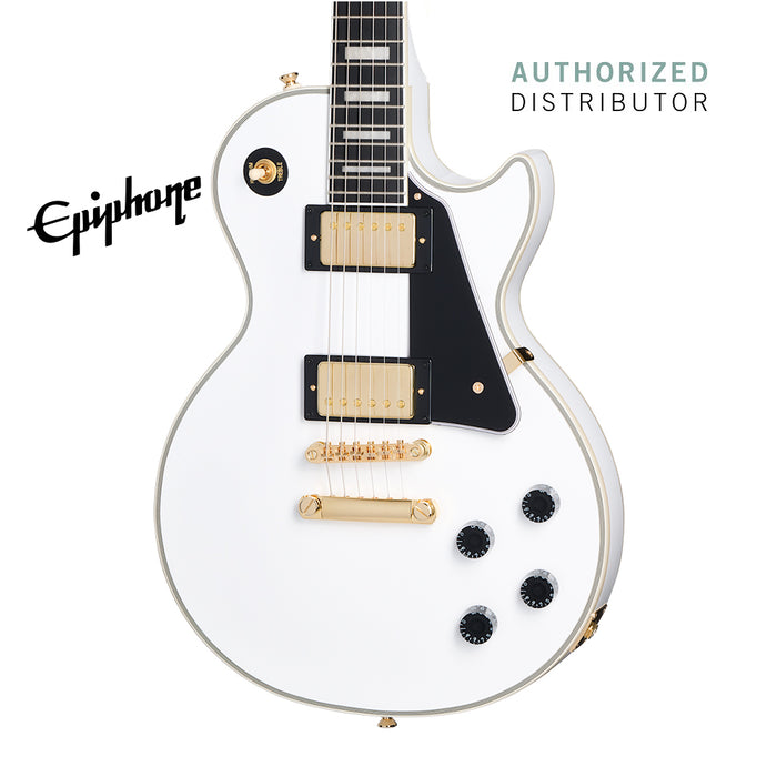 Epiphone Les Paul Custom with Premium Gigbag - Alpine White