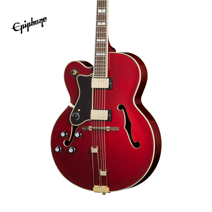 Epiphone Broadway Hollowbody Left-handed Electric Guitar - Wine Red - Music Bliss Malaysia
