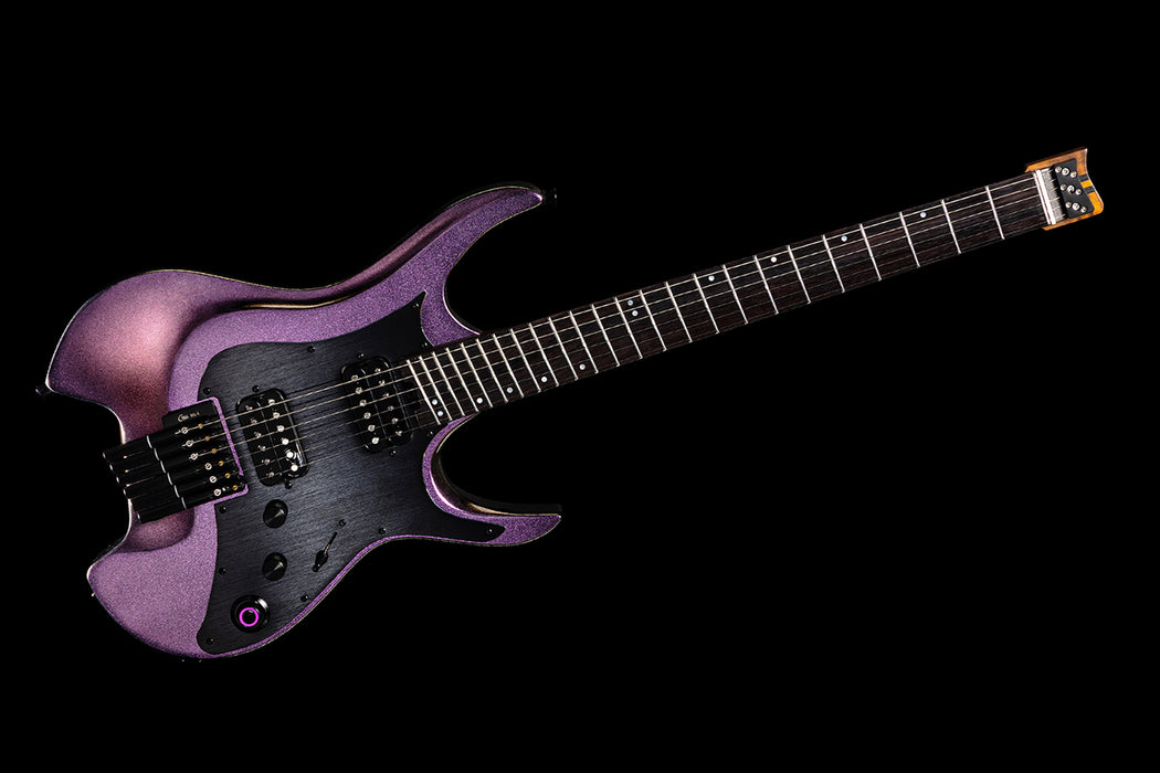 Mooer GTRS Wing W900 Intelligent Headless Electric Guitar with Built-In Effects & Wireless - Aurora Pink