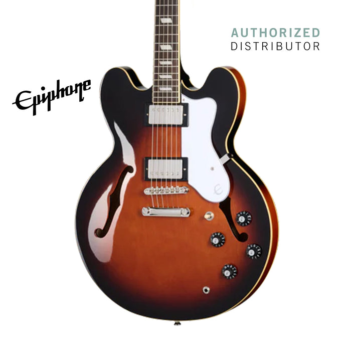 Epiphone Bonehead Riviera Semi-Hollowbody Electric Guitar - Dark Tobacco Sunburst