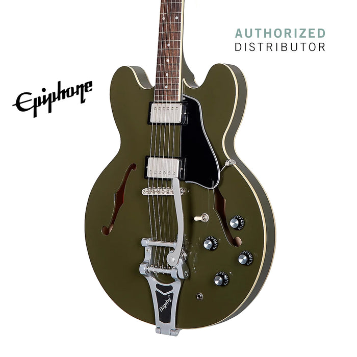 Epiphone Limited Edition ES-335 Bigsby Semi-Hollowbody Electric Guitar - Olive Drab