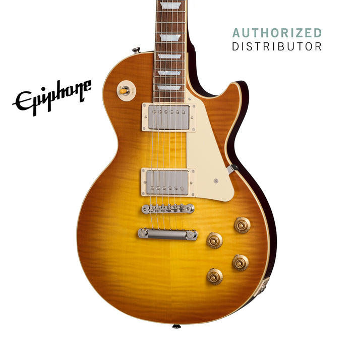 (Epiphone Inspired by Gibson Custom) Epiphone 1959 Les Paul Standard Electric Guitar - Iced Tea - Music Bliss Malaysia