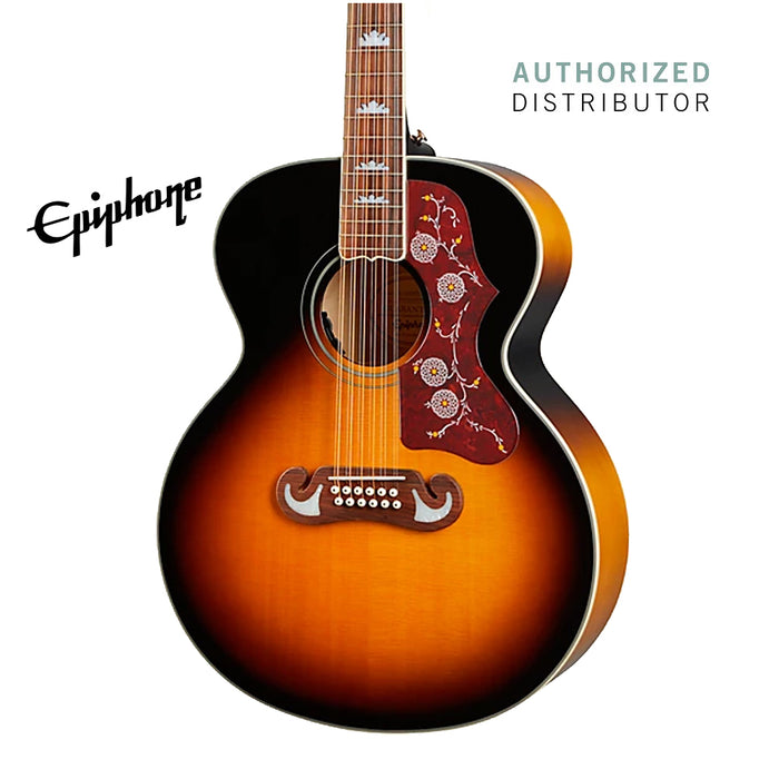Epiphone Limited Edition J-200 12-String Acoustic-Electric Guitar - Vintage Sunburst