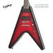Epiphone Dave Mustaine Prophecy Flying V Figured Electric Guitar - Aged Dark Red Burst - Music Bliss Malaysia
