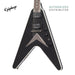 Epiphone Dave Mustaine Flying V Custom Electric Guitar - Black - Music Bliss Malaysia