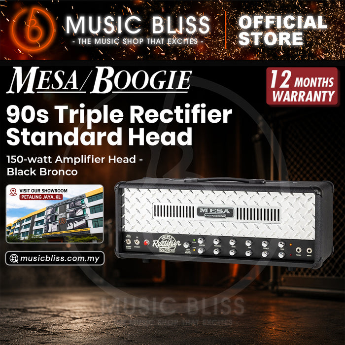 Mesa/Boogie '90s Triple Rectifier 150-watt Amplifier Head - Standard - Black Bronco (UK)