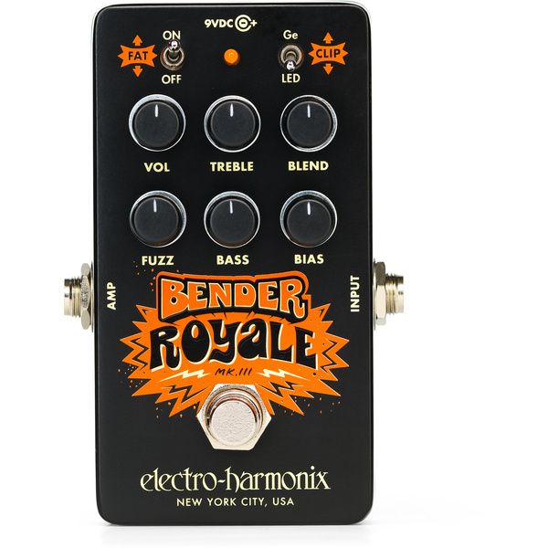 Electro Harmonix Bender Royale Germanium Fuzz Pedal - Black