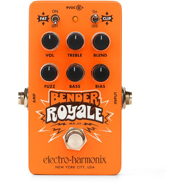 Electro Harmonix Bender Royale Germanium Fuzz Pedal - Orange