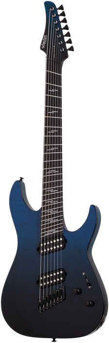 Schecter Reaper-7 Elite Multi-scale 7-string Electric Guitar - Deep Blue Ocean - Music Bliss Malaysia