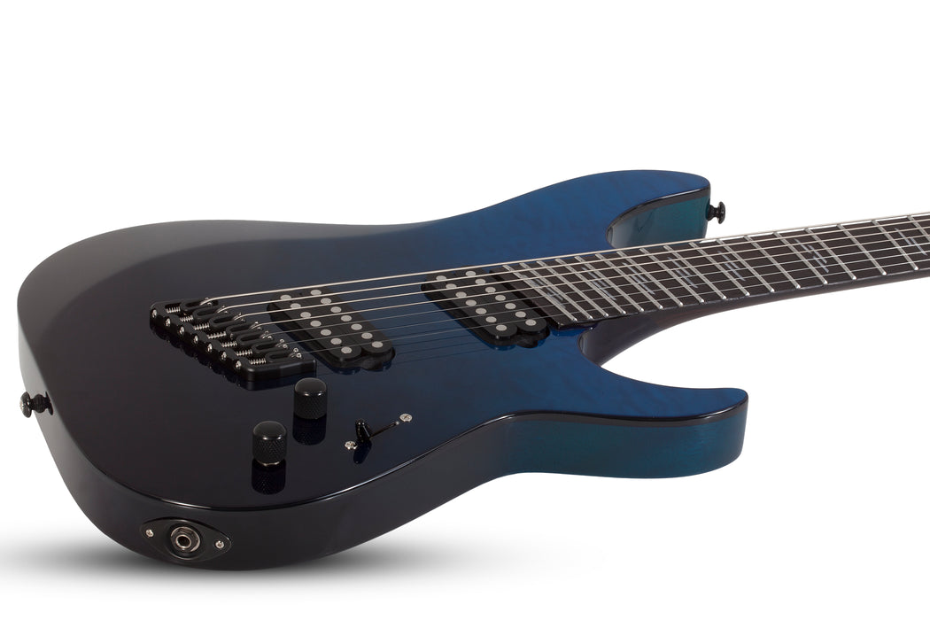 Schecter Reaper-7 Elite Multi-scale 7-string Electric Guitar - Deep Blue Ocean - Music Bliss Malaysia