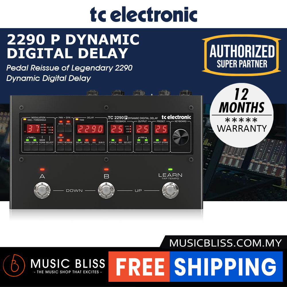 tc electronic 2290 p dynamic delay pedal TC Electronic 2290 Dynamic Digital Delay Pedal