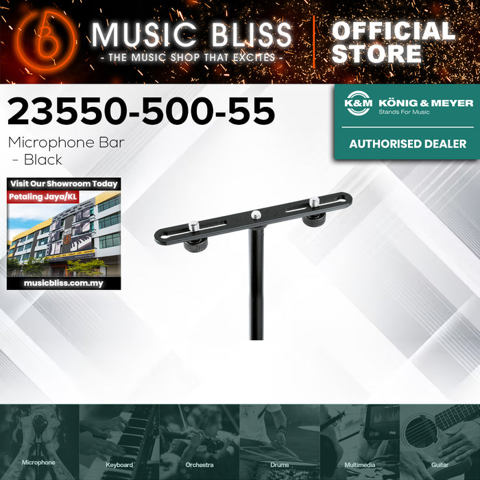 K&M 23550 Adjustable Microphone Bar (23550-500-55)