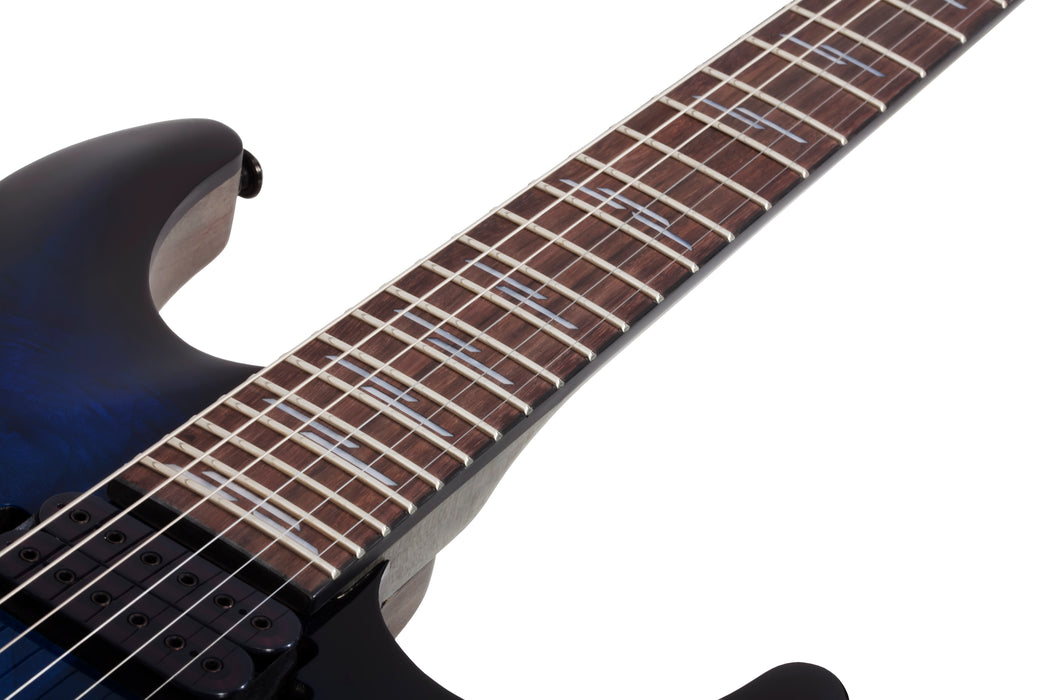 Schecter Omen Elite-6 Electric Guitar - See Thru Blue Burst