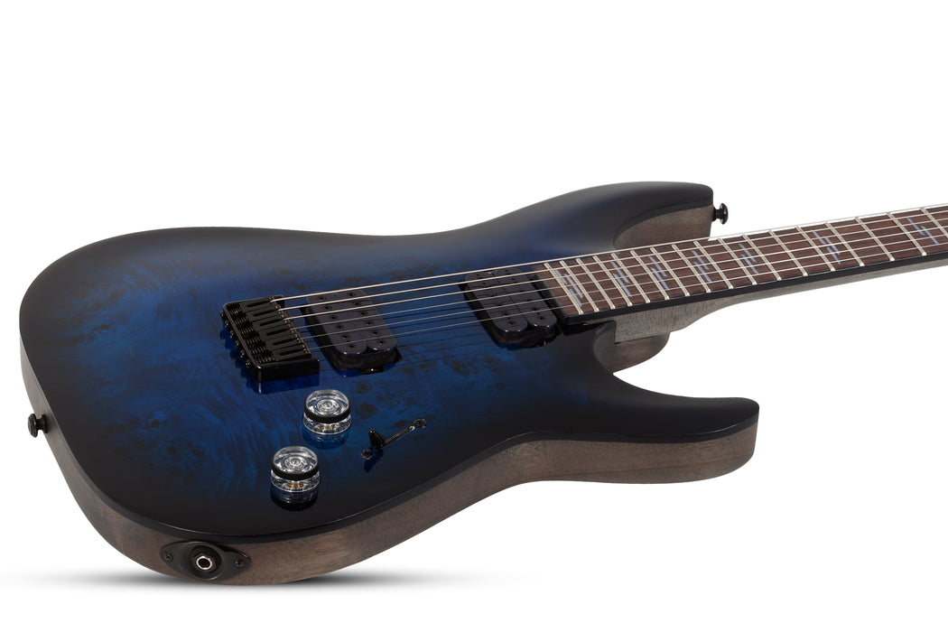 Schecter Omen Elite-6 Electric Guitar - See Thru Blue Burst