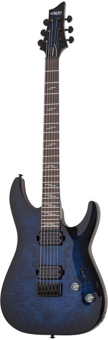 Schecter Omen Elite-6 Electric Guitar - See Thru Blue Burst
