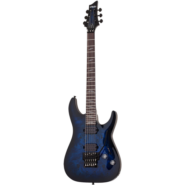 Schecter Omen Elite-6 FR Electric Guitar - See Thru Blue Burst