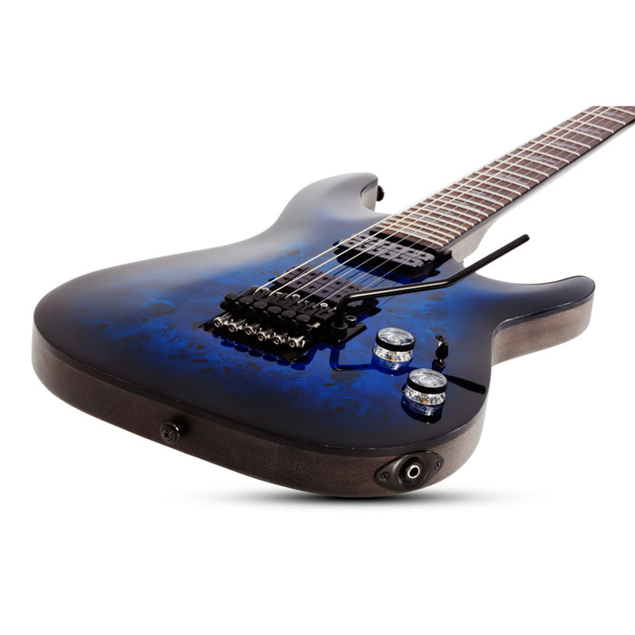 Schecter Omen Elite-6 FR Electric Guitar - See Thru Blue Burst