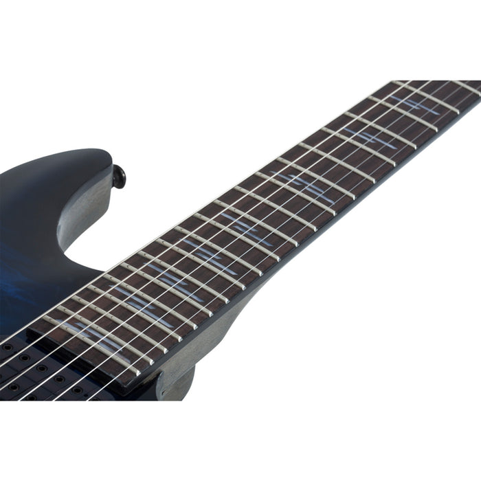 Schecter Omen Elite-6 FR Electric Guitar - See Thru Blue Burst