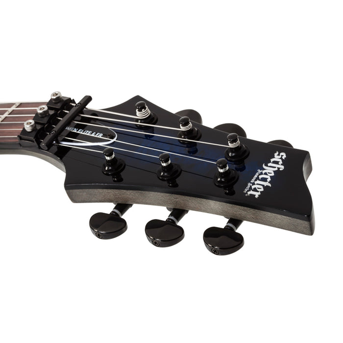 Schecter Omen Elite-6 FR Electric Guitar - See Thru Blue Burst
