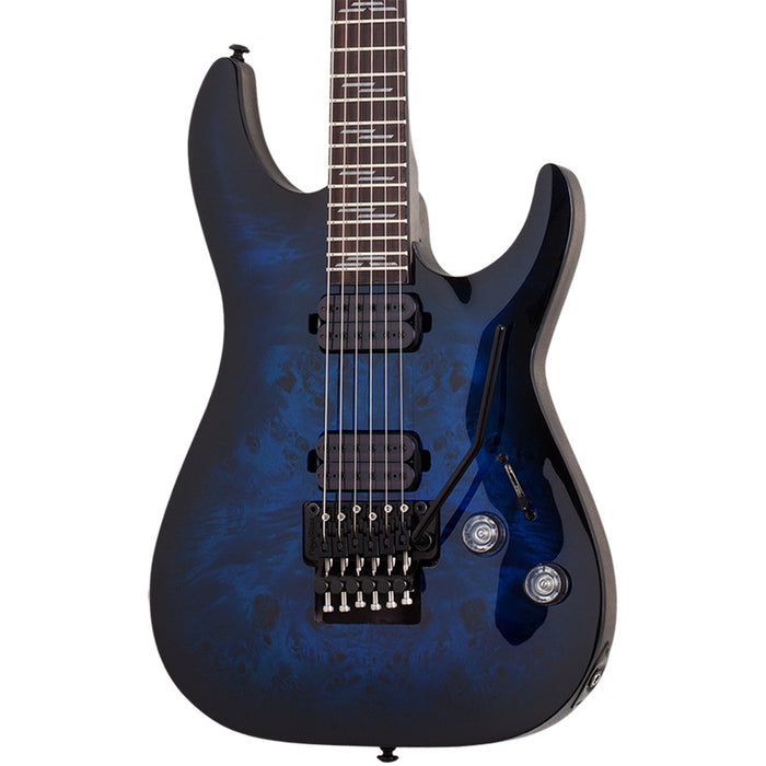 Schecter Omen Elite-6 FR Electric Guitar - See Thru Blue Burst