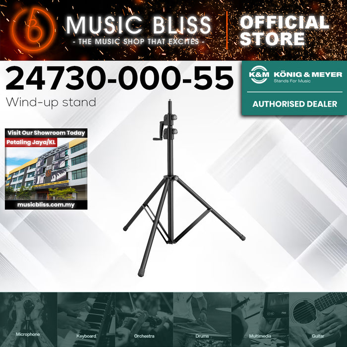 K&M 24730 Tall Dual Crank Audio/Lighting Stand