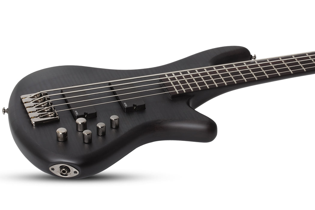 Schecter Stiletto Studio-5 - See-Thru Black Satin [MIK] - Music Bliss Malaysia