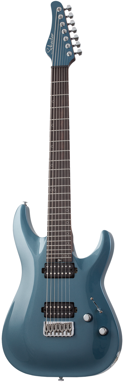 Schecter Aaron Marshall AM-7 7-string Electric Guitar - Cobalt Slate - Music Bliss Malaysia