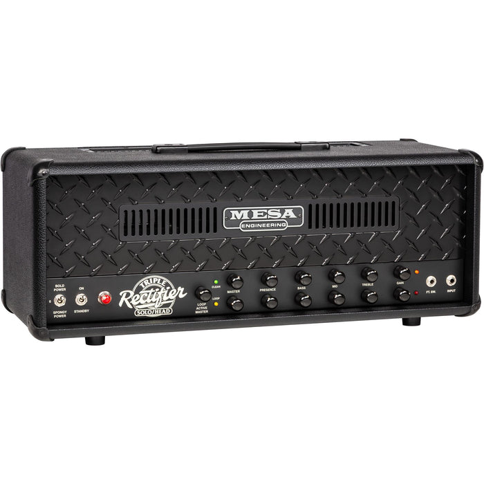 Mesa/Boogie 90s Triple Rectifier 150-watt Amplifier Head, Black Bronco with Black Diamond Plate