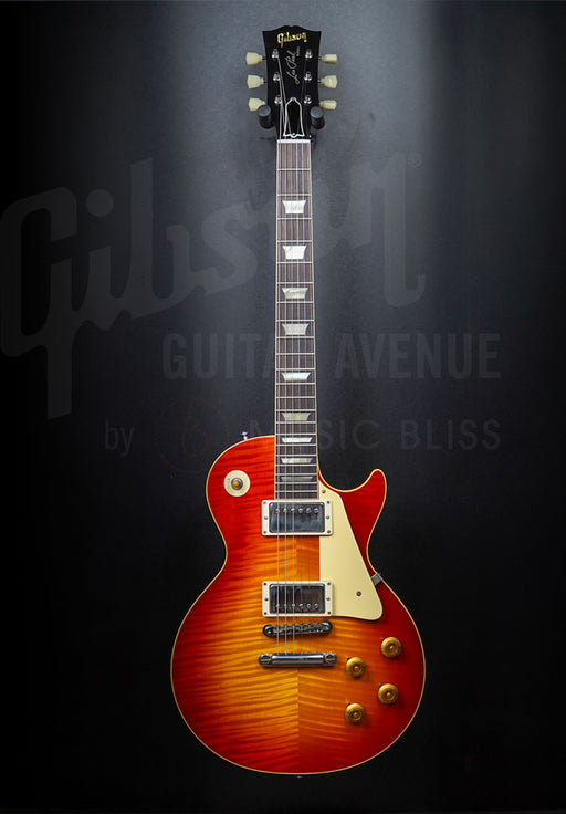 GIBSON MALAYSIA EXCLUSIVE MADE TO MEASURE 1959 LES PAUL STANDARD REISSUE VOS ELECTRIC GUITAR - SUNRISE TEA BURST - NH (HANDPICKED TOP)