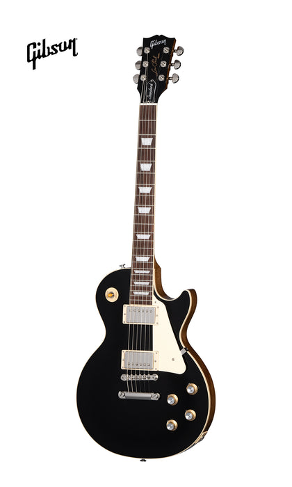 GIBSON LES PAUL STANDARD 60S PLAIN TOP ELECTRIC GUITAR - EBONY - Music Bliss Malaysia