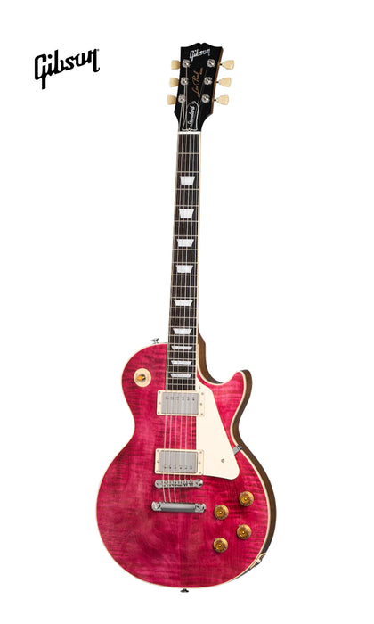 GIBSON LES PAUL STANDARD 50S FIGURED TOP ELECTRIC GUITAR - TRANS FUCHSIA - Music Bliss Malaysia