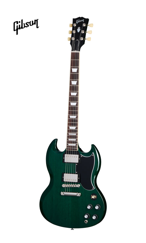 GIBSON SG STANDARD '61 STOPBAR ELECTRIC GUITAR - TRANSLUCENT TEAL - Music Bliss Malaysia