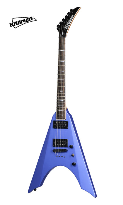 Kramer Nite-V Electric Guitar -  Royal Blue Metallic