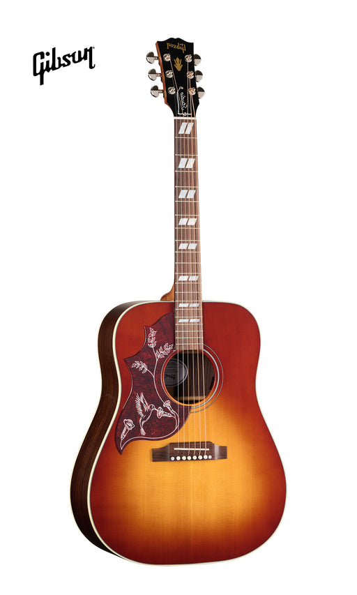 GIBSON ACOUSTIC HUMMINGBIRD STUDIO ROSEWOOD LEFT-HANDED ACOUSTIC-ELECTRIC GUITAR - ROSEWOOD BURST WITH GLOSS TOP