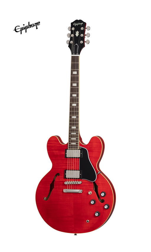Epiphone Marty Schwartz ES-335 Semi-hollowbody Electric Guitar, Case Included - Sixties Cherry - Music Bliss Malaysia