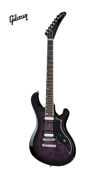 GIBSON VICTORY FIGURED TOP ELECTRIC GUITAR - DARK PURPLE BURST