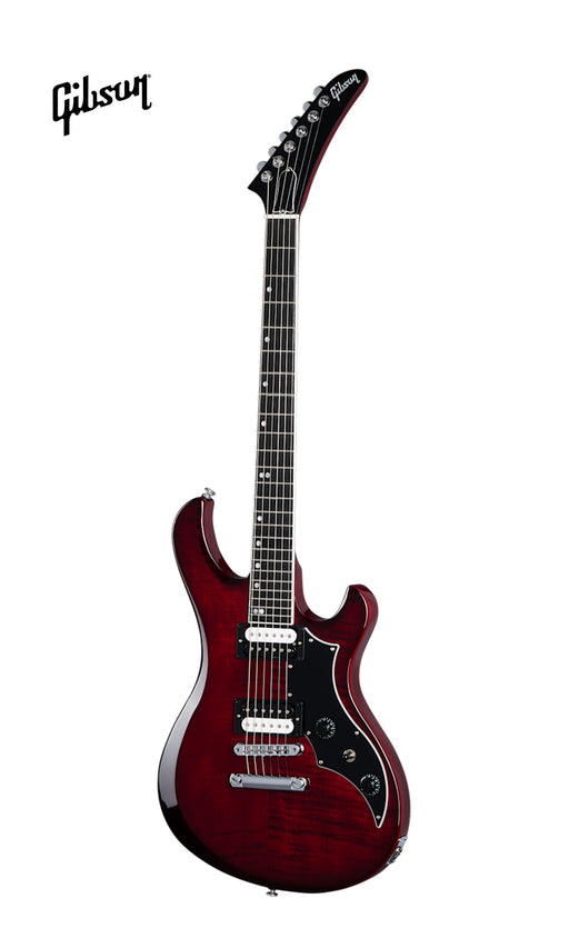 GIBSON VICTORY FIGURED TOP ELECTRIC GUITAR - WINE RED BURST
