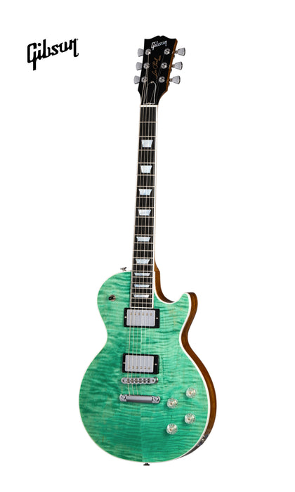 GIBSON LES PAUL MODERN FIGURED ELECTRIC GUITAR -  SEAFOAM GREEN - Music Bliss Malaysia