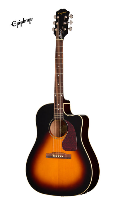 Epiphone J-45 Studio EC Acoustic-electric Guitar - Vintage Sunburst