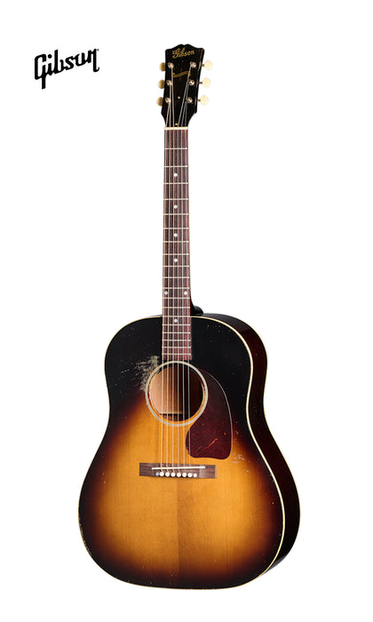 GIBSON ACOUSTIC 1942 BANNER J-45 HEAVY AGED ACOUSTIC GUITAR - VINTAGE SUNBURST