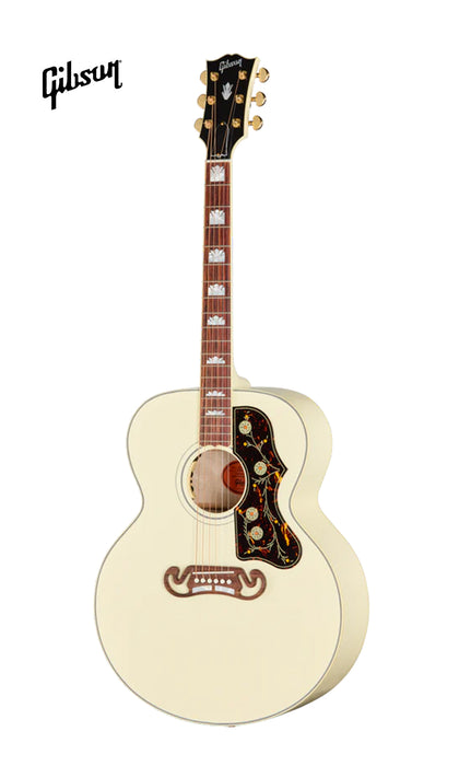 GIBSON ACOUSTIC SJ-200 STANDARD ACOUSTIC-ELECTRIC GUITAR - CLASSIC WHITE